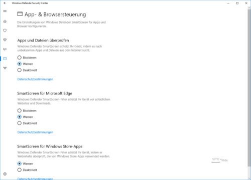 Protection of Windows Defender under Windows 10