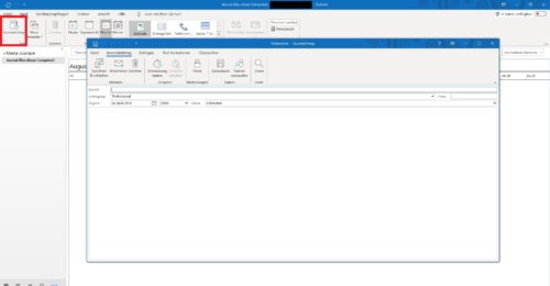 Das Journal in Outlook 365.