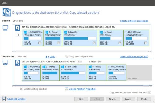 Macrium reflect Free Klonen