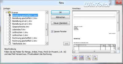 Document template preview Document template preview
