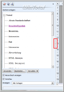 Folded sidebar Folded sidebar