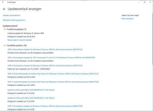 Show the refresher course in Windows 10