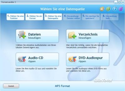 Origin of data for audio