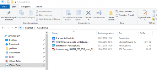 iCloud Drive IM Windows-Explorer