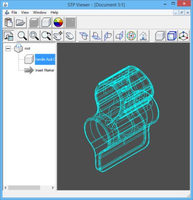 Screenshot des stp viewer